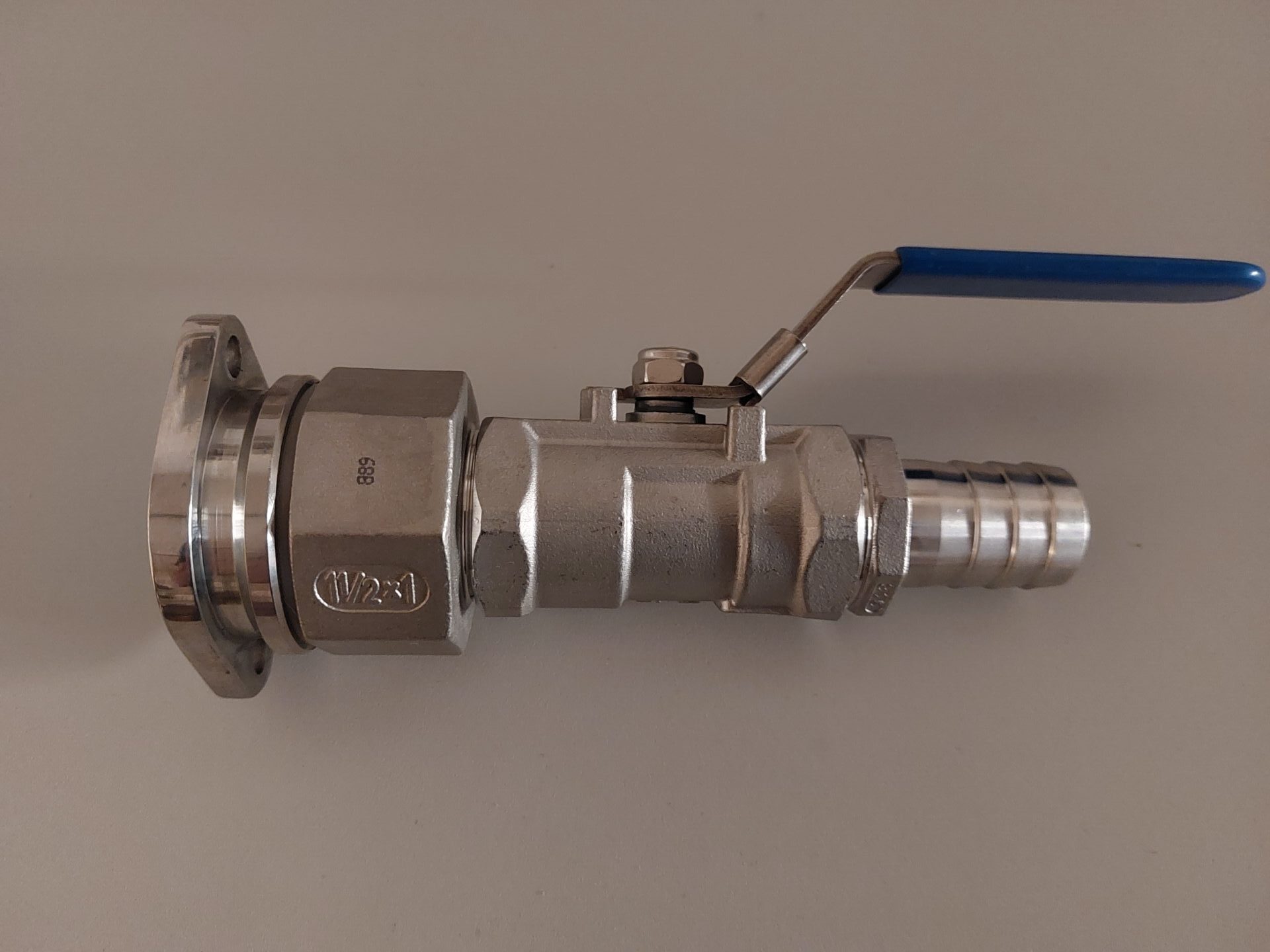 Quetschhahnanschluss 60mm / 1" Zoll Schlauch für Abfüllmaschine Vevor